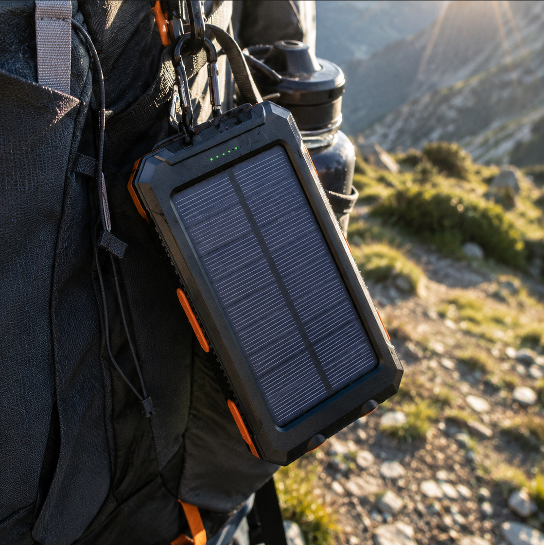 Batterie externe solaire portable