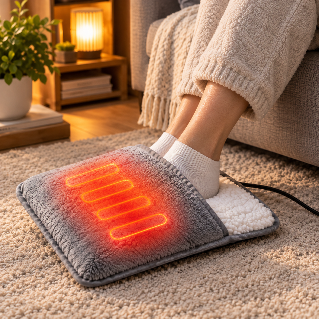 USB Foot Warmer – Fast-Heating Plush Foot Heater