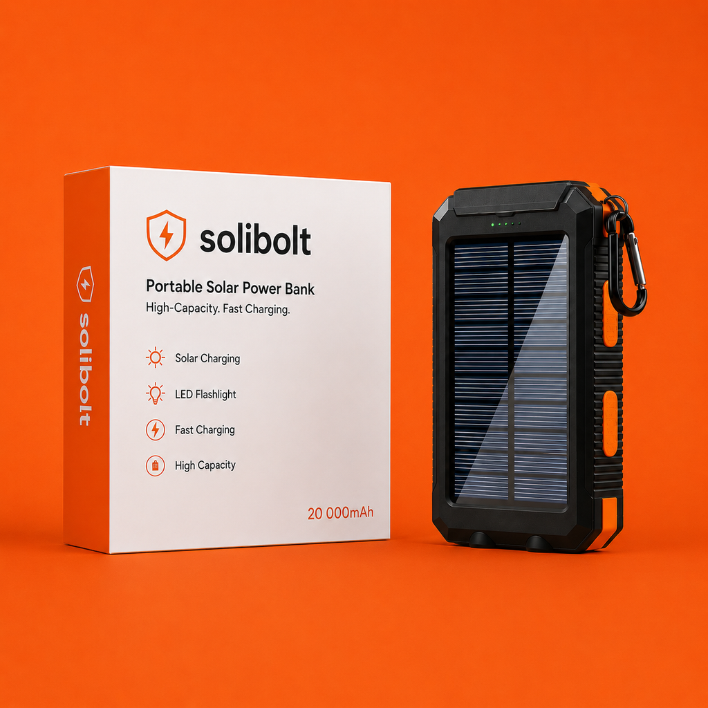 Batterie externe solaire portable