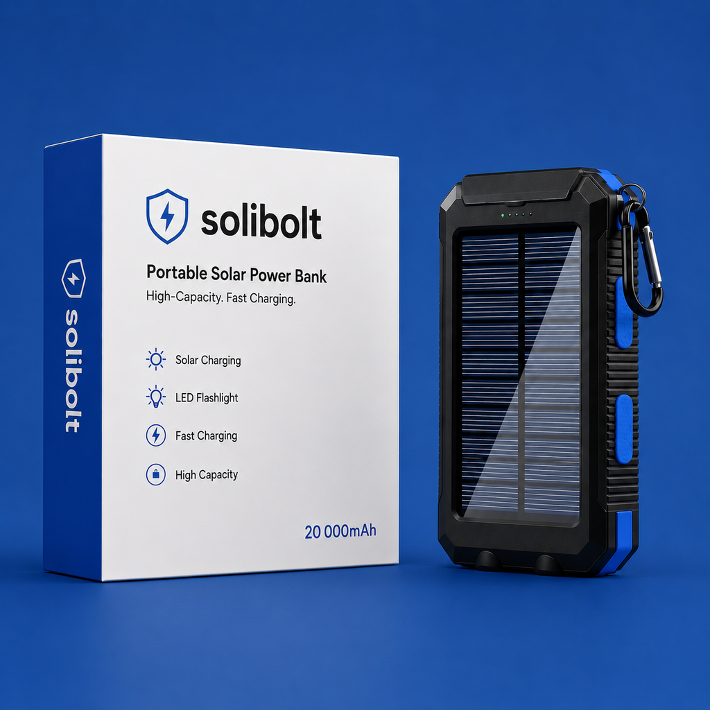 Batterie externe solaire portable