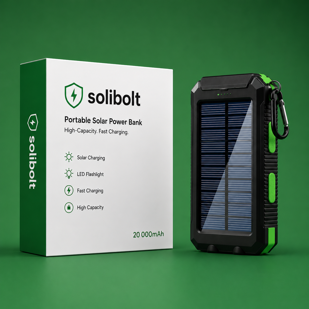 Batterie externe solaire portable