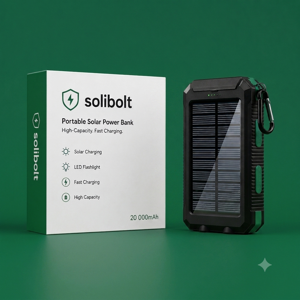 Batterie Externe Solaire Portable